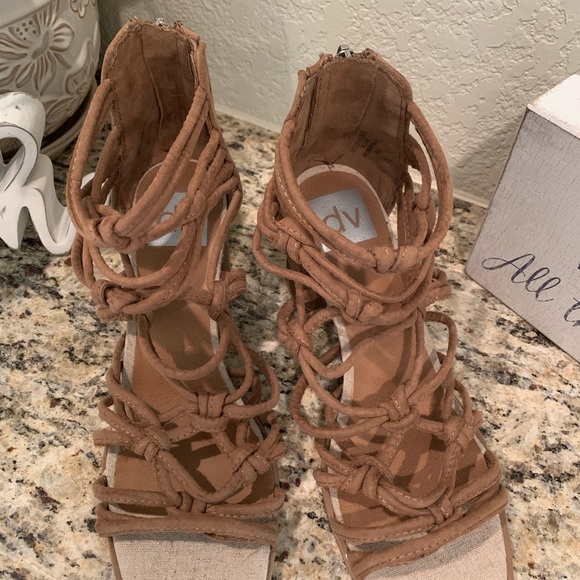 DV Taupe Adira Knotted Heeled Pumps - Picture 8 of 8